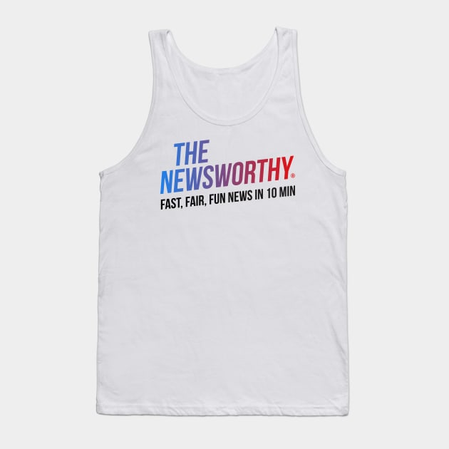 The NewsWorthy Blue Logo Tank Top by The NewsWorthy